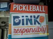 Pickleball Dink Responsibly 2025 Wall Calendar SEALED