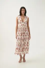 AJE Becoming Bow Back Midi Dress RRP $625