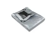 Heavy Duty Silver Black Tarp Tarpaulin