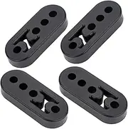 Rubber Exhaust Hanger 4 Holes 12mm (0.47") Hole Size Universal 4Pcs Rubber Insulator Bracket Bushing Mount