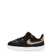 New Nike Air Force 1 Crib Booties Baby Black Bronze Baby Shoes CK2201 Size 3C
