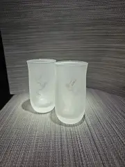 SET OF 2 REMY MARTIN CENTAUR FROSTED GLASS 8 oz COGNAC COLLECTABLE GLASS