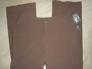 NEW Mossimo bootcut stretch modern fit brown pants womens 8 lower waist