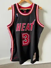Dwyane Wade Miami Heat NBA Retirement Jersey Mitchell Ness Size XL