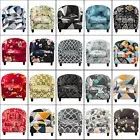 2-Piece Stretch Club Chair Slipcover Printed Tub Chair Slipcover Armchair Covers