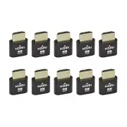 10-pk 4K HDMI Dummy Plug Display Emulator Virtual Monitor Headless Adapter 1080P