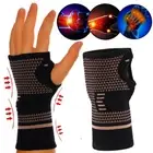 Compression Copper Wrist Support Arthritis Glove Hand Brace Sleeve Carpal Tunnel