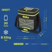 Esky 30 Can Hybrid Cooler Hard Inner Insulated Lining Ice Brick LUNCH BOX AUSSIE