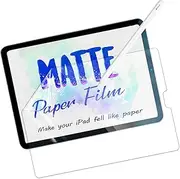 [USTIYA] Paperfeel Screen Protector Compatible with iPad Air 5/4 Gen 10.9 inch, Anti-Glare&Anti-Fingerprint Matte Screen Protector for Drawing/Writing, Compatible with Apple Pencil