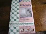 1992 Plaid Stencil Decor Pre-Cut Full Wall Stencil OLIVE LEAF GARLAND & TRELLIS