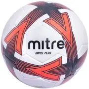 Mitre Impel Plus Football - White / Red - Size 5