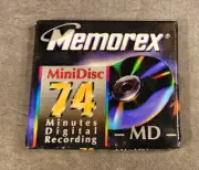 BRAND NEW FACTORY SEALED MEMOREX BLANK RECORDABLE MINI DISC 74 MINUTES DIGITAL