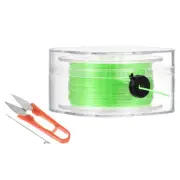 55Yard Flat Stretchy Bracelet String 0.8mm Elastic Beading Cord Neon Green