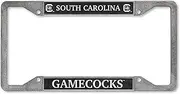 Rico Industries NCAA South Carolina Gamecocks Pewter License Plate Frame 12" x 6"