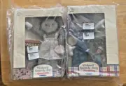 VTG NRFB VOLLAND Cloth Raggedy Ann & Andy Doll Set Storybooks COA Applause NIP