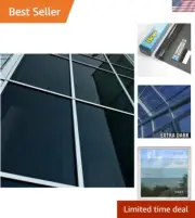 NA05 Window Film Daytime Privacy and Sun Control Black Very Dark - 48in X 12ft