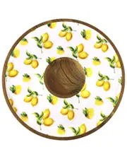 Godinger Wood Chip & Dip With Lemon Decal