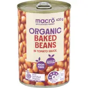 Macro Organic Baked Beans 420g