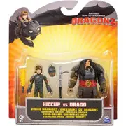 HOW TO TRAIN YOUR DRAGON 2 HICCUP VS DRAGO VIKING WARRIORS 2-PACK