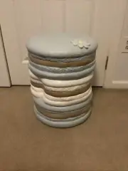 FRENCH MACARON MACAROON COOKIE STACK Valentines Day Stool Table HOMEGOODS TikTok
