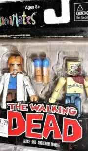 the WALKING DEAD Minimates ALICE SHOULDER ZOMBIE 2 pack AMC tv show series moc