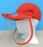 Anti-Saliva Protective Hat Cap - Anti Spitting Splash Full Face Shield-NEW