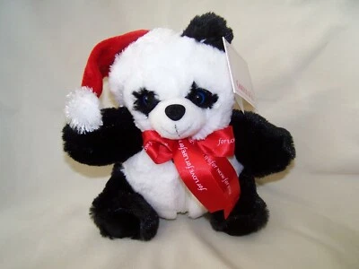 CARLYLE & CO Panda BEAR -2008 CARLYLE CUB with zipper pouch... 7 1/2" tall w/box