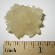 .9" BEAUTIFUL NATURAL GOLDEN CALCITE CRYSTAL CLUSTER FROM INDIA ~ 9.7grams *1