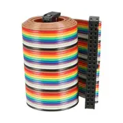 Ribbon Cable IDC Rainbow with F/F C Type, [for Displayed Projects] - 50" 20 Pins