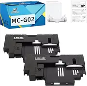 IN INTACTECH MC-G02 Maintenance Cartridge Waste Ink Collector Unit MCG02 Compatible for PIXMA G1220 G2260 G620 G2160 G3160 G3260 Printer 2-Pack