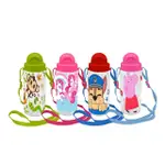 【西班牙 KIDS LICENSING】透明吸管水壺 500ML 附背帶 四款