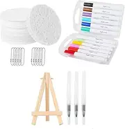 Peakloong DIY Bubble Drawing Pens Magic Puffy Paint,3D Drawing Magic Canvas Sponge,Puffy Popcorn Texture Painting Kit