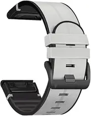 [MGTCAR] 22 26mm Quick Leather Silicone Watchband Strap For Coros VERTIX VERTIX2/Garmin Fenix 7X 7 Epix Smart Bracelet EasyFit Wristband