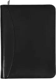 NUOBESTY Sleek Zipper Portfolio Binder Organizer for Documents A5 Business Folder