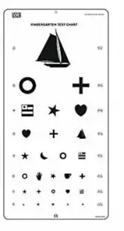 Snellen Eye Kindergarten Eye Chart 20 Feet