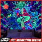 Fluorescent Tapestry Mushroom Wall Hanging Glow Under Ultraviolet Light Mat (230