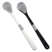 2PCS Tongue Scrapers Tongue Cleaners Oral Mouth Cleaning Brushes Oral Care Parts