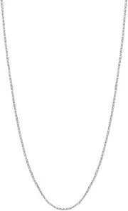 [JewelryWeb] 14k Solid Yellow Gold Adjustable Square Wheat Chain Necklace 46 Centimeters Chain-Necklace for Women and Men in