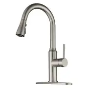 Arofa Kitchen Faucet with Pull Down Sprayer - Brushed Nickel Kitchen Sink Fau...