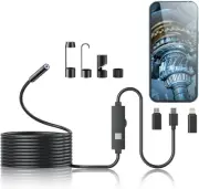 Endoscope Camera with Light, 1080P HD Borescope Tools, IP67 Waterproof Inspec...