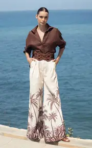 [Andres Otalora] Si Sabes Button-Down Linen Shirt