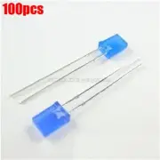 100Pcs Rectangle Led Blue 2X5X7MM 2X5X7MM Light Emitting Diode Color Blue Ic gr
