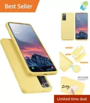 Premium Shock-Absorbent Yellow Case for Galaxy S20 FE - Wireless Charging Ready