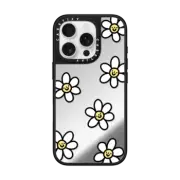 iPhone 16 Pro Mirror Case MagSafe Compatible Smiling Daisies