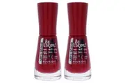 So Laque Ultra Shine - 24 Rouge Escarpin by Bourjois for Women - 0.3 oz Nail Polish - Pack of 2