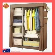Portable Wardrobe Closet Canvas Clothes Storage
