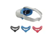 VR Cover Silicone Cover for Oculus Quest face Mask Pad & Face Cover for Oculus Quest Face Cushion Cover Sweatproof 3 Pack Blue, Red, Grey