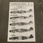 Model Aircraft Decal Messerschmitt Bf 109F-2 No. 48-049