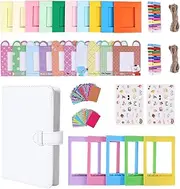 Instant Camera Accessory Bundle Compatible with Fujifilm Instax Mini 9 8 11 12 70 90 Camera Close Mini Photo Album, Film Frame, Wall Hanging Frame, Border Sticker