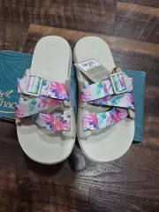 Chaco Chillos Tie Dye Sandals Women's US 8 EU 39 Lightweight Comfort Slides